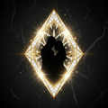 Gold Diamond with Silhouette Couple Hugging
